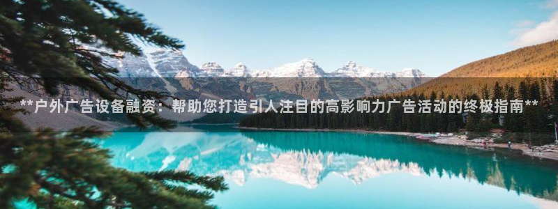 杏宇平台代理多少钱一个月：**户外广告设备融资：帮助您打造引人注目的高影响力广告活动的终极指南**