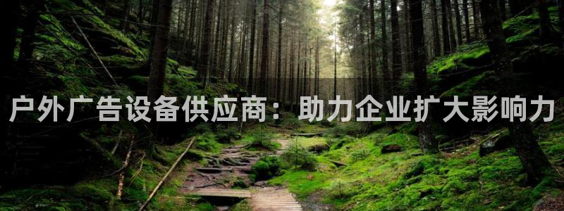 杏宇官方平台官网入口：户外广告设备供应商：助力企业扩大影响力