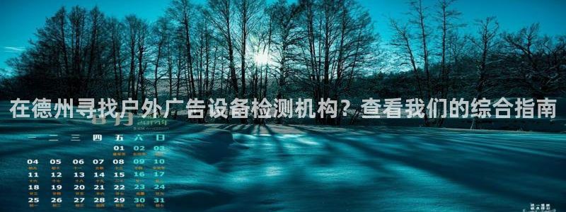 杏宇平台总代理是谁：在德州寻找户外广告设备检测机构？查看我们的综合指南