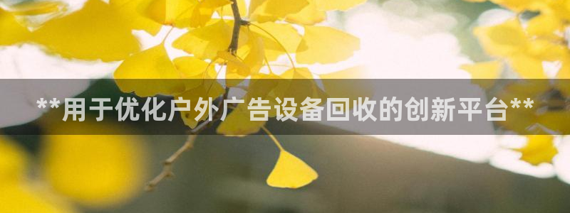 杏宇平台官网注册：**用于优化户外广告设备回收的创新平台**