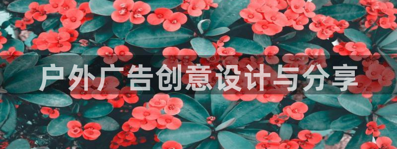 杏宇平台代理：户外广告创意设计与分享