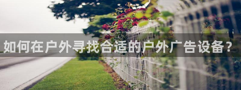 杏宇平台招商：如何在户外寻找合适的户外广