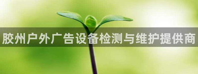 杏宇官方平台官网下载：胶州户外广告设备检测与维护提供商
