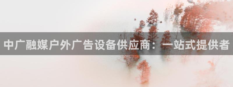 杏宇平台登陆：中广融媒户外广告设备供应商：一站式提供者